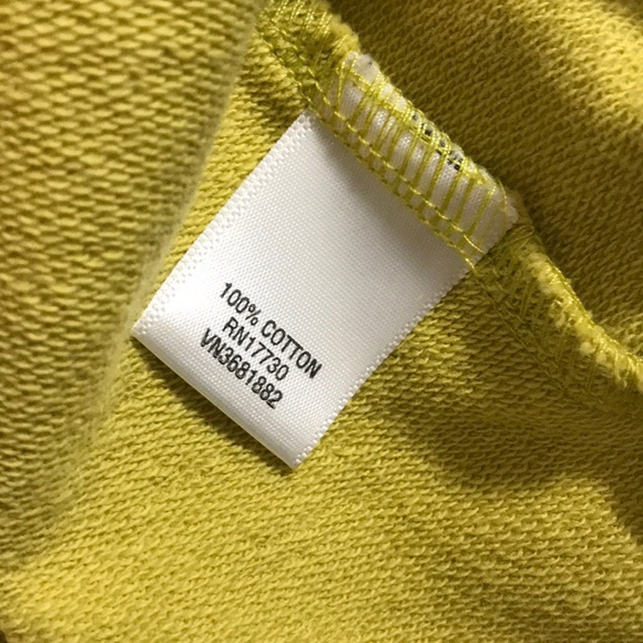 MERONA (M) YELLOW S SLEEVE FITTED BUTTON TOP EUC - Picture 7 of 8